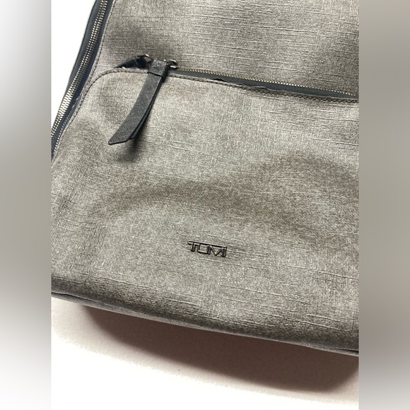 TUMI Hudson Varek Laptop Backpack Grey Black Canvas 14” Bag‎ main image 14